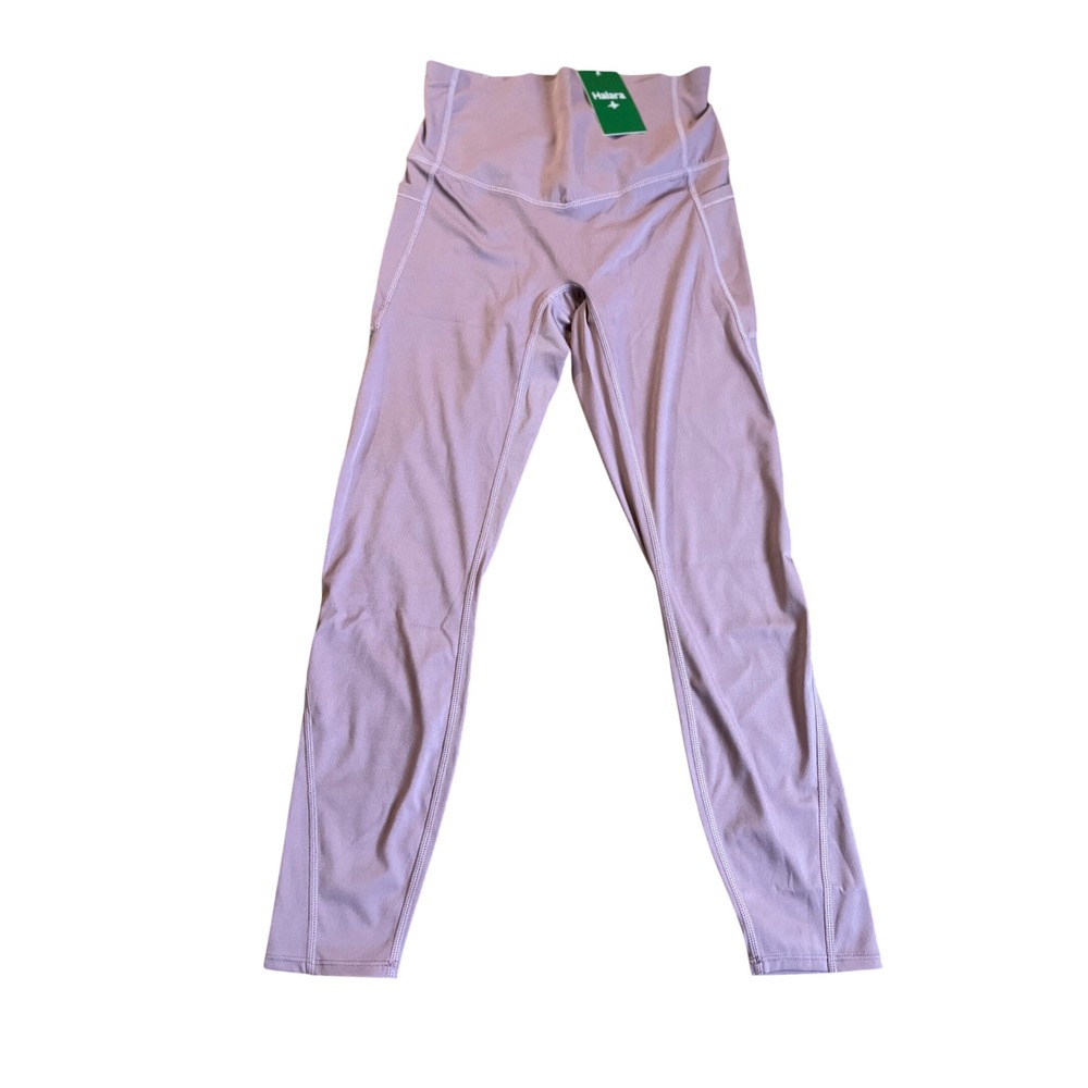 Halara High Waisted 7/8 Leggings with Pockets Dusty Pink New Size Small
